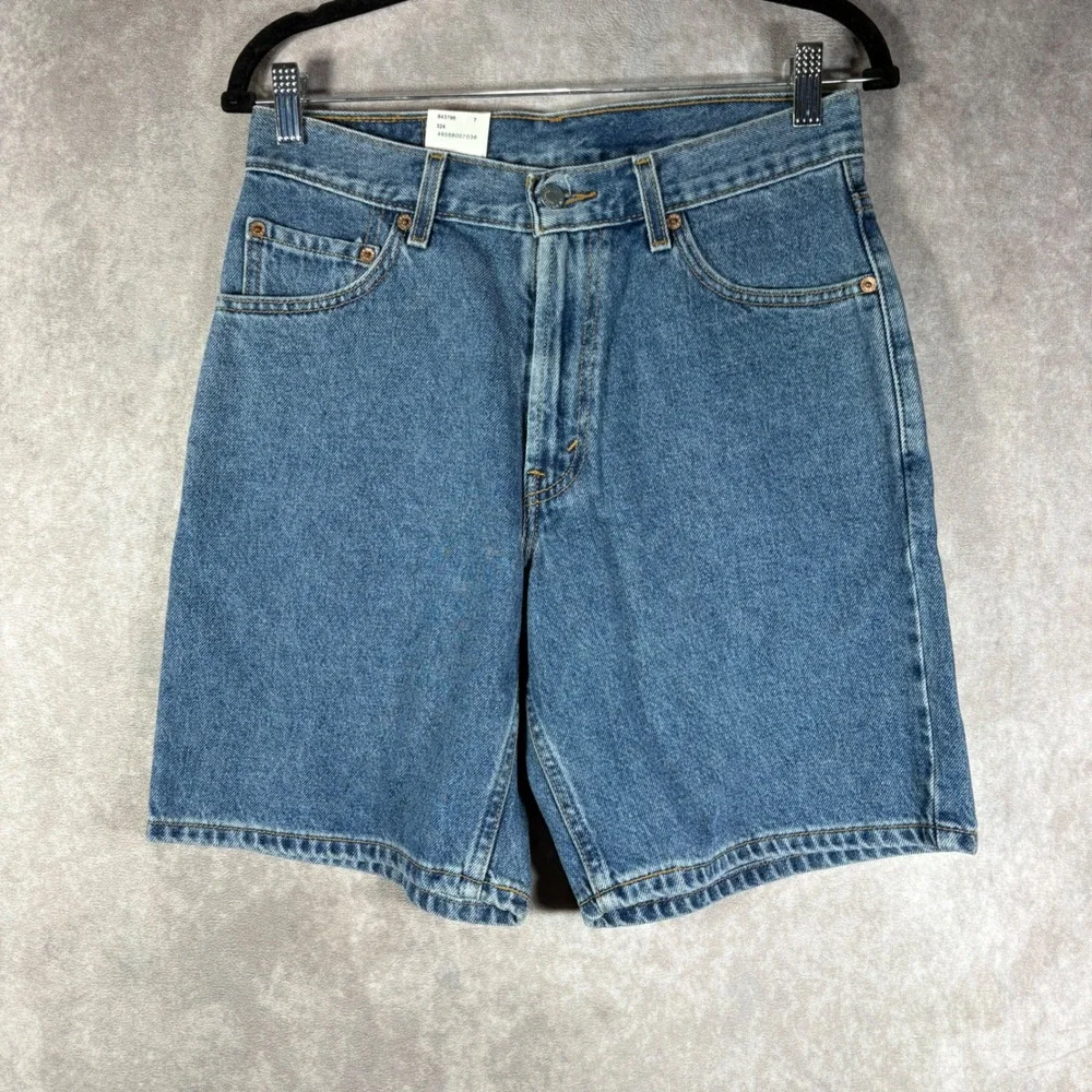 Levi's Denim Shorts Men 30 Blue 550 Relaxed Fit Vintage 90s Medium Wash NEW